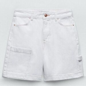 ZARA DENIM CARPENTER SHORTS Z1975
